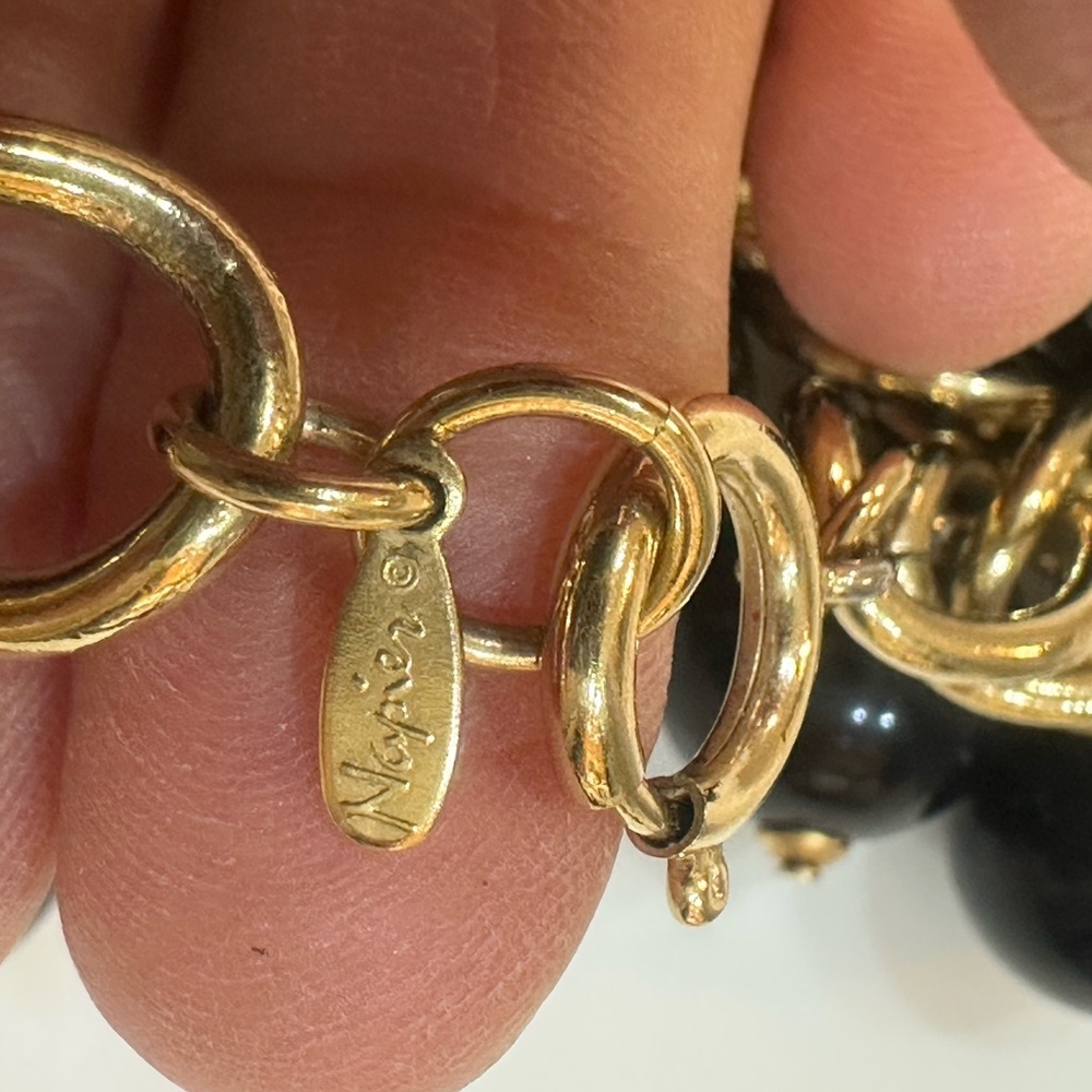 Monet Black and Gold Multi-Strand Necklace Set - Picture 11 of 16